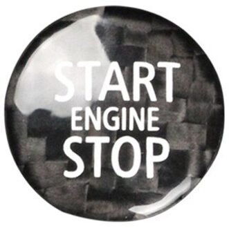 Auto Motor Start Stop Knop Sticker Cap Trim Cover Carbon Fiber Voor Mini Cooper R55 R56 R57 R58 R59 R60 r61 Interieur Accessorie