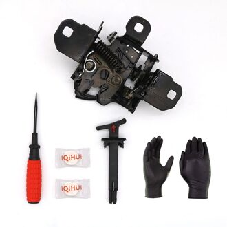 Auto Motorkap Auto Hood Klink Lock Kit Duurzaam Vervanging Cover Motor Release Staaf Handvat Voertuig Direct Fit Pull Voor kever