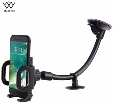 Auto Mount Houder Universele Voorruit Dashboard Flexibel Lange Arm Auto Telefoon Mount Houder met Een Touch voor 3.5-6 inch Telefoon