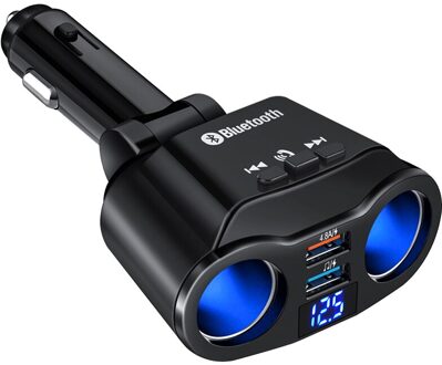 Auto MP3 Speler Bluetooth 5.0 Car Handsfree Fm-zender Sigarettenaansteker Dual Usb Charger Uitbreiden Ondersteuning U Disk Muziek Spelen