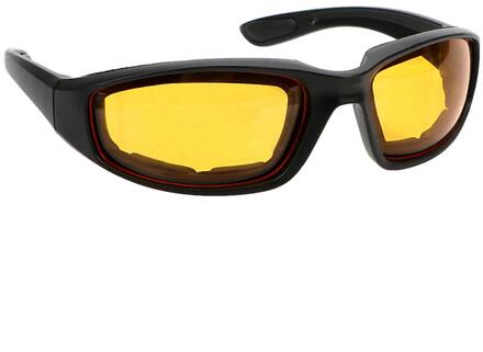 Auto Nachtzicht Bril Driver Bril Explosieveilige Zonnebril Winddicht Voor Outdoor Riding Glas Bril geel