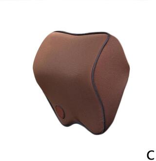 Auto Nek Hoofdsteun Kussen Kussen Auto Seat Hoofd Ondersteuning Protector Automobiles Seat Memory Katoen Auto Accessoires Bruin