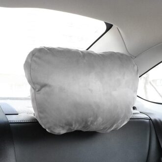 Auto Nekkussen Interieur Accessoires Ademend Zachte Auto Hoofdsteun Hals Ondersteuning Auto Kussen Grijs