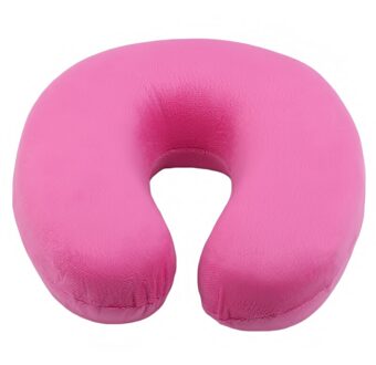 Auto Nekkussen Kussen U-Vormig Kussen Sport Ademend Kantoor Kussen Reizen Slaap Kind Volwassen Hoofd En Nek Ondersteuning kussen roos rood