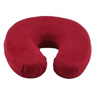 Auto Nekkussen Kussen U-Vormig Kussen Sport Ademend Kantoor Kussen Reizen Slaap Kind Volwassen Hoofd En Nek Ondersteuning kussen wijn rood