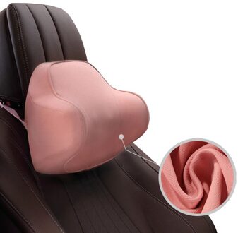 Auto Neksteun Kussen Voor De Hals Pijnbestrijding Wanneer Rijden Hoofdsteun Kussen Voor Autostoel Met Zachte Memory Foam Beige/Zwart/Grijs Roze