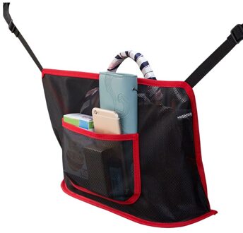Auto Netto Pocket Handtas Holder Seat Terug Organisator Mesh Grote Capaciteit Tas 1rood