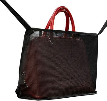 Auto Netto Pocket Handtas Holder Seat Terug Organisator Mesh Grote Capaciteit Tas zwart