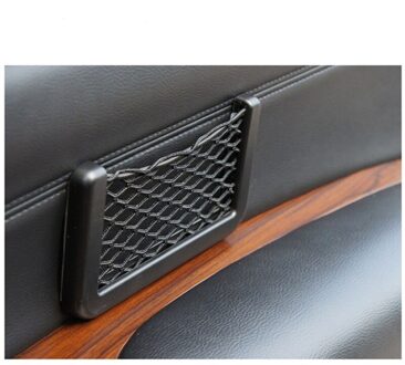 Auto Opbergen Opruimen 15X8cm Automotive Tas Met Adhesive Visor Car Fastenr Net Organizer Pockets Netto Voor Mobiele Telefoon