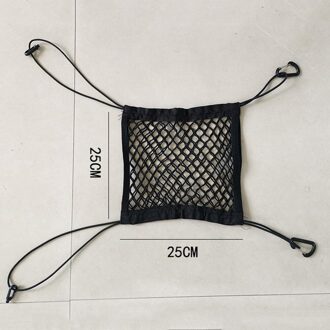 Auto Opbergtas Interieur Zwart 25*25Cm Onderdelen Accessoires Mesh Bag Vaste Zak Elastische
