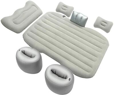 Auto Opblaasbare Bed Massaal Stof Auto Opblaasbare Matras Auto Suv Bed Auto Levert grijs