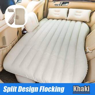 Auto Opblaasbare Bed Multifunctionele Reizen Bed Auto Matras Pvc + Stroomden Auto Bed Auto Accessoires Beige