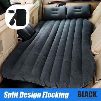 Auto Opblaasbare Bed Multifunctionele Reizen Bed Auto Matras Pvc + Stroomden Auto Bed Auto Accessoires zwart