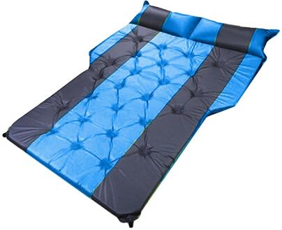 Auto Opblaasbare Bed Suv Auto Matras Achter Rij Auto Reizen Slapen Pad Off-Road Air Bed Camping Mat air Matras Luchtbed groen