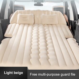 Auto Opblaasbare Bed / Trunk, suv Reizen Vouwen Matras/Achter Auto Slapen Artefact/Auto Algemene/Onafhankelijke Airbag Beige