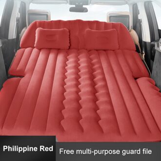 Auto Opblaasbare Bed / Trunk, suv Reizen Vouwen Matras/Achter Auto Slapen Artefact/Auto Algemene/Onafhankelijke Airbag rood