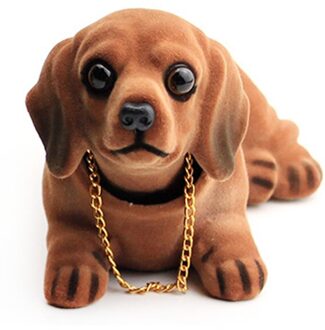 Auto Ornamenten Mooie Wobble Hoofd Hond Auto Dashboard Pop Auto Hoofd Schudden Speelgoed Ornamenten Nodding Hond Auto Interieur Accessoire color2