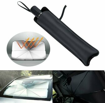 Auto Parasol Uv-bescherming Zonnescherm Voor Auto Voorruit Zomer Uv Reflector Vizieren Bescherming Zon Schild Auto Inner Gebruikt Paraplu 125 x 65cm