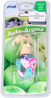 Auto parfum/luchtverfrisser - appel geur - in sierlijk flesje - 15 ml