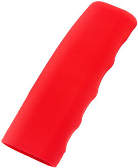 Auto-Partment Auto Handrem Covers Mouwen Siliconen Gel Cover Anti-Slip Parkeren Handrem Grips Mouwen Universele Decoratie auto Rood