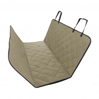 Auto Pet Seat Cover Kofferbak Mat Zeildoek Waterdichte Oxford Doek Hond Kat Terug Stoelhoezen Achter Auto Bescherming Pad Auto deken khaki