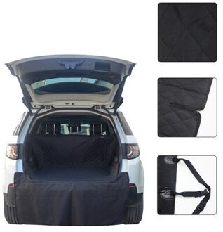 Auto Pet Seat Cover Kofferbak Mat Zeildoek Waterdichte Oxford Doek Hond Kat Terug Stoelhoezen Achter Auto Bescherming Pad Auto deken zwart