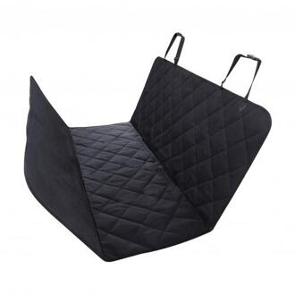 Auto Pet Seat Cover Kofferbak Mat Zeildoek Waterdichte Oxford Doek Hond Kat Terug Stoelhoezen Achter Auto Bescherming Pad Auto deken zwart