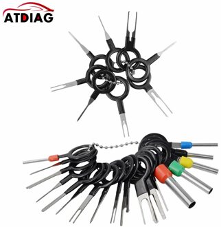 Auto Plug Printplaat Demontage Kit 26 Stuks Kabelboom Terminal Extractie Pick Connector Crimp Pin Terug Naald Verwijder Tool