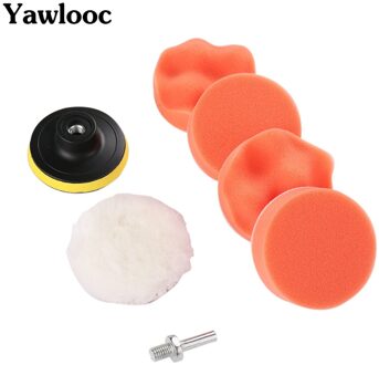 Auto Polijsten Wassen Borstel Set Spons Waxen Wassen Onderhoud Cosmetische Buffing Pads Kit Vilt Samengestelde Levert Auto Accessoires