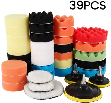 Auto Polijstmachine Pad Microfiber Auto Motorkap Polijsten Buffer Pad Zacht Wollen Polijsten Wassende Buffing Pad Cover Spons Kit Goud