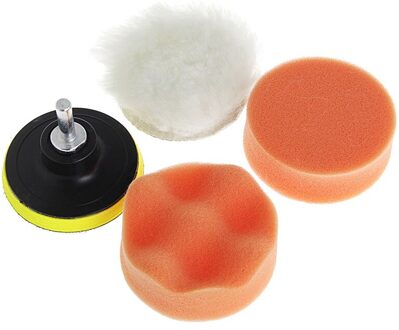 Auto polish 5Pcs 3/4/5 inch M10 Spons Wassende Buffing Polijsten Pad Kit met Boor Adapter onderhoud Care Paint Care 3 duim