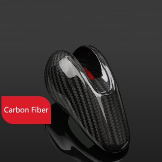 Auto Pookknop Cover Carbon Fiber Voor Porsche Macan Panamera 718 911 Auto Pookknop Cover Auto Accessoires zwart