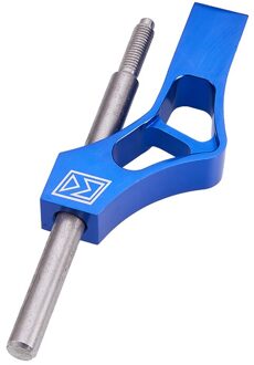 Auto Pookknop Extender Fit Manual Lever Versnellingspook Uitbreiding Aluminium Verstelbare Hoogte blauw