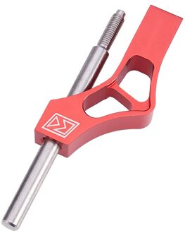 Auto Pookknop Extender Fit Manual Lever Versnellingspook Uitbreiding Aluminium Verstelbare Hoogte rood