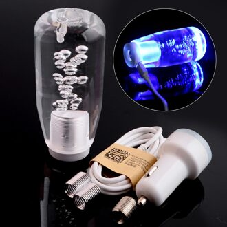 Auto Pookknop Shifter Handmatige Shifting Hoofd Universele Led Versnellingspook 10Cm/15Cm/20Cm/25Cm Crystal Bubble