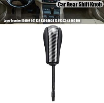 Auto Pookknop Stick Cabon Fiber Auto Gear Shift Stick Voor Bmw-3/5/7/X Serie E46 E60 E39 E83 E53 E61