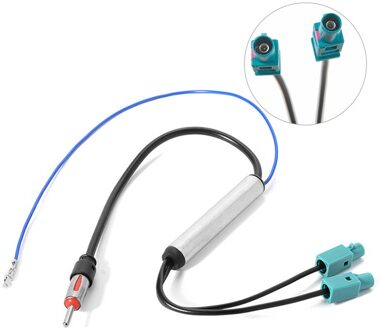 Auto Radio Antenne Audio Signaal Versterker Booster Kabel Dual Fakra Antenne Adapter