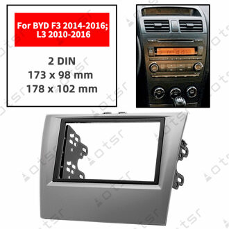 Auto Radio Fascia Stereo Panel Plaat Voor BYD F3 L3 frame Dash Kit 173X98mm