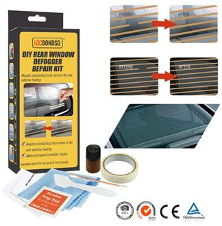 Auto Rear Window Defogger Reparatie Kit Diy Quick Reparatie Krassen Gebroken Ontdooier Heater Raster Lijnen Hoge Care Accessoires