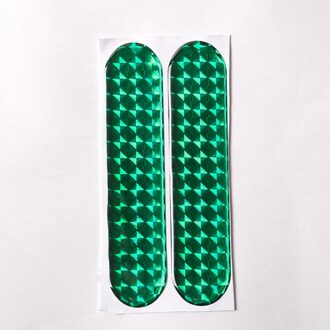 Auto Reflecterende Stripscar Deur Sticker Decal Waarschuwing Tape Reflecterende Strips 2 Stuks Veiligheid Mark Reflector Stickers groen