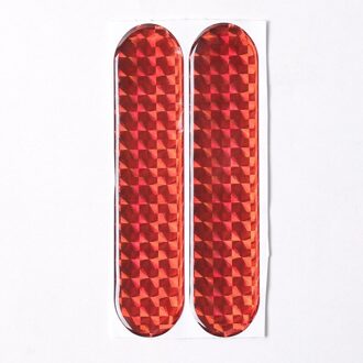 Auto Reflecterende Stripscar Deur Sticker Decal Waarschuwing Tape Reflecterende Strips 2 Stuks Veiligheid Mark Reflector Stickers Rood