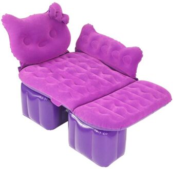 Auto Reizen Bed Cartoon Vorm Hoofd Guard Kant Blok Massaal Auto Lucht Opblaasbare Travel Matras Bed Voor Achterbank Accessoires