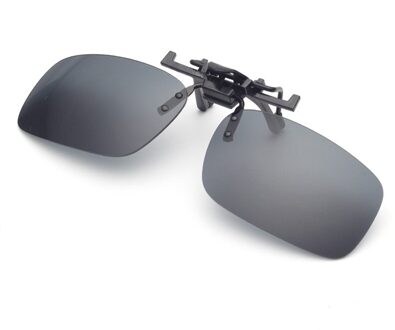 Auto Rijden Nachtzicht Lens Zonnebril Clip Anti-Uva Uvb Driver Bril Auto Styling Accessoires grijs