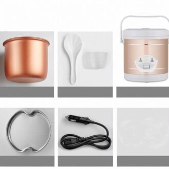 Auto Rijstkoker 12V24V Auto Vrachtwagen Smart Kleine Rijstkoker Mini Rijstkoker Voor 1-2 Mensen Car 12V 24V