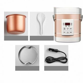 Auto Rijstkoker 12V24V Auto Vrachtwagen Smart Kleine Rijstkoker Mini Rijstkoker Voor 1-2 Mensen Car smart 12V 24V