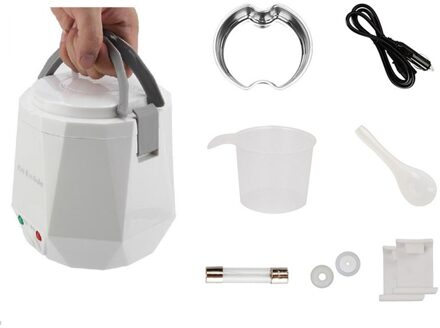 Auto Rijstkoker 24V Truck 1.6l Rijstkoker Mini Rijstkoker 2 Mensen-3 Mensen Wit Veilig Draagbare isolatie