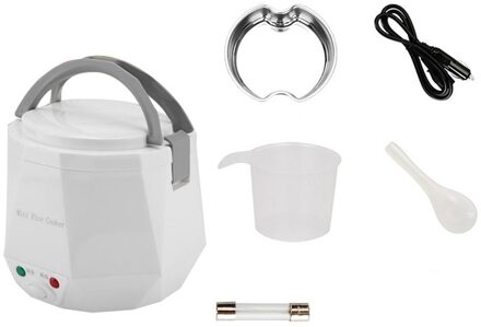 Auto Rijstkoker 24V Truck 1.6l Rijstkoker Mini Rijstkoker 2 Mensen-3 Mensen Wit Veilig Draagbare isolatie