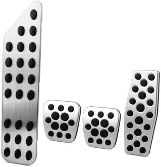 Auto Rvs Auto Pedaal Pads Pedalen Cover Voor Chevrolet Cruze Trax Malibu Voor Opel Mokka Astra J Insignia 4 stk MT nee Clip