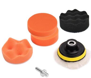 Auto Schoonheid Spons Polijsten Pad 3 Inch Platte Spons Wiel 150 Mm Polijsten Waxen Machine Polijsten Pad