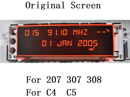 Auto Screen Ondersteuning USB AUX Display Rode Monitor 12 pin Geschikt 307 207 308 408 3008 C4 C5 Display